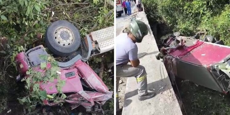 Motorista de caminhão morre após perder controle da direção em rodovia no extremo sul da Bahia